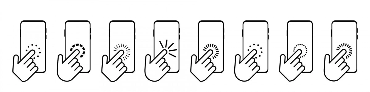 Illustration showing fingers tapping on mobile screens